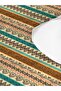 طقم ملاءة سرير مزدوج مطبوع بنمط عرقي مقاس 160x200 سم - بني - 3
