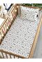 New Year's Theme Teddy Bear Pattern Printed Baby Size Elastic Sheet Set