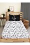 Silhouette Patterned Printed Single Elastic Sheet Set