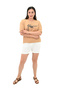Women's Large Size Face Printed T-Shirt 1788-25 - 3