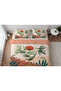طقم غطاء لحاف مطبوع مزدوج - 200x220 سم (بدون ملاءة)