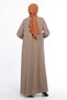 Cream Colored Large Size Mevlana Ferace - 4