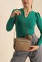 Women's Faux Leather Cross Shoulder Bag with Wallet cty-lbn-9237 - 2