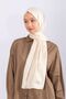 Imported Silky Jacquard Zigzag - Cream - 2