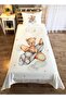 Evmila Decorative Pilot Teddy Bear Patterned Children's Bedspread