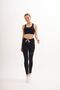 White Line Detailed Flexible and Recovery-Friendly Sweatpants Sports Leggings Black - 3
