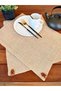2 Pieces Rectangular Wicker Jute Placemat Braid Presentation Set - Natural - 3