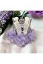 1 Year Birthday Crown Tooth Wheat Crown Bandana Elastic Lilac - 2