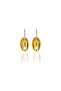 Chrome Bright Yellow Color Antiallergic Sailor Knot Earrings - 2