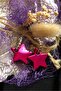 Chrome Fuchsia Color Antiallergic Star Earrings