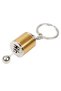 2 Pcs Moving Car Shift Keychain Manual Shift Gear Shifter Knob Metal Keychain