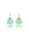 Water Green Color Antiallergic Heart Earrings