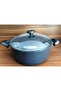 Granite 28 Cm Deep Pot Gray