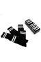 White Striped Long Tennis Sports Socks Set - 3