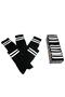 White Striped Long Tennis Sports Socks Set - 4