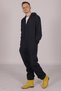 Navy Blue Work Overalls Fisherman Farmer Gardener Hairdresser Laboratory Liquid Repellent Sweatproof Fabric Unisex - 4
