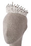 Crystal Stone Bridal Henna Wedding Crown Silver with Stone Bead Decoration - 7