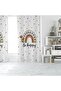 FLOWER AND RAINBOW ROOM SET (PHONE CURTAIN - BED COVER AND PILLOW - RUG) - 2