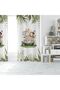 SAFARI CAR ANIMALS CHILDREN'S ROOM SET (PHONE CURTAIN - BED COVER AND PILLOW - RUG) - 2