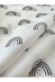 White Pelur Paper with Black Rainbow Pattern / Packaging Paper - 10 Pieces / 50X70 Cm. - 6