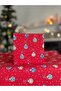 Gift Wrapping Paper - 5 M. New Year's Pattern with Red Background - New Year's Eve Christmas New Year Wrapping Paper - 4