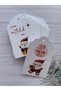 There's Happiness Inside / Happy New Year - New Year Themed Thick Embossed Punched Card 700 gr. 25 Pieces - 5
