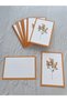Orange Floral Note - Thank You Card / Double Sided 6.5-9.5 Cm- 30 Pieces - 3