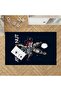 Digital Printing Rock Astronaut Set (fon Curtain - Bedspread and Pillow - Carpet 160x230) - 4