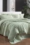 Latina Green Muslin Duvet Cover - Double, 100% Cotton, Mood Comfort Set