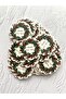 Christmas Themed Happy New Year Model Embossed Thick Double-Way Printed Sticker - 5 Cm. - 30 Pieces