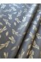 Black Background Gold Leaf Patterned Pelur Paper / Christmas - New Year - Packaging Paper - 10 Pieces - 5