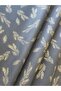 Black Background Gold Leaf Patterned Pelur Paper / Christmas - New Year - Packaging Paper - 10 Pieces - 3