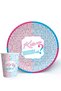 Girl or Boy? Party Concept - Set of 8 Paper Plates and 8 Cups - 2