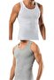 2 Pieces Men's Slim Fit Narrow Cut Stretch Fabric Sports Tank Jersey (Rambo Tank Tops)