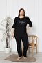 Ribbed Knit Cotton Flared New Season Plus Size Homewear - 4