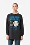 Printed Crew Neck Long Sweatshirt - 5