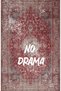 Written Collection Burgundy Motif No Drama Written Patterned Modern Decorative Carpet 02