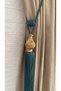 Curtain Accessory Tasseled Braçol Striped Vase Cornice Mounting Kit 1 Piece - 2