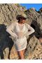 Women's Lace-Like Knit Beach Dress - 2