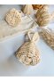 Beige Wooden Rattan Pure Bamboo Spool Rattle - 2