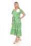 X Modapo Women's Rose Brooch Off-The-Shoulder Belted Floral Viscose Dress - 2
