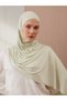 Small Practical Premium Jersey Shawl |   Color: Lime Cream |   Chin Stitched |   Size: Young-Child |   Instant Hijab - 5