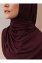Small Practical Premium Jersey Shawl |   Color: Claret Red |   Chin Stitched |   Size: Young-Child |   Instant Hijab - 3