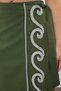 Khaki Woven Flounces Single Shoulder 100% Cotton Blouse Skirt Beach Suit Tbess24Au00009 - 4