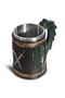 Dragon and Sword Design Mug 3D Carved Stainless Steel Mug - 4