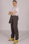 Gray Work Overalls Fisherman Farmer Gardener Hairdresser Laboratory Liquid Repellent Sweatproof Fabric Unisex - 5