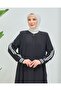 Sports Piping Model Medina Silk Fabric Black Ferace - 2