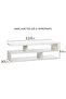 Modern TV and Coffee Table Living Room Home Furniture 110×30 White - 4