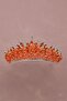 Crystal Stone Bridal Henna Wedding Crown with Stone Bead Decoration Orange - 2