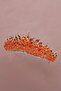 Crystal Stone Bridal Henna Wedding Crown with Stone Bead Decoration Orange - 6